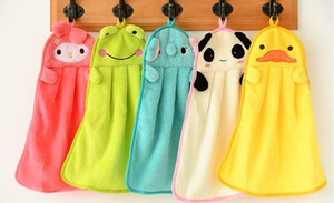 Kolorowy mały ręcznik do rąk dla dzieci zwierzątka