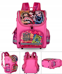 Lekki pojemny plecak dla dziewczynki A4 postać hit Monster High, Księżniczka do przedszkola 