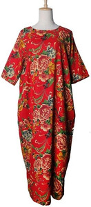 Sukienka maxi indyjska orientalna kwiaty oversize