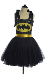 Sukienka kostium bal dziewczynki super bohater batman