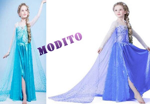 Strój księżniczki sukienka niebieska 100 -150  