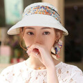 czapka damska z chustą i odpinanym daszkiem na lato ecru