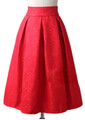 spódnica midi rozkloszowana czerwona
