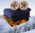 Zimowe spodnie dresowe ciepłe z polarem ocieplane
