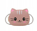 JASNY RÓŻOWY - Mała torebka dziecięca kotek słodka urocza dla dziewczynki
