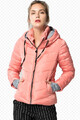 kurtka damska ciepła sportowa z kapturem różowa