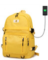 plecak szkolny wycieczkowy jednolity żółty
