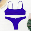 bikini strój kąpielowy dwuczęściowy jednolity - ciemny niebieski.jpg