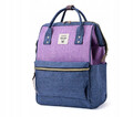 WZÓR 1 (niebieski - fioletowy) Plecak młodzieżowy damski pojemny do szkoły CASUAL
