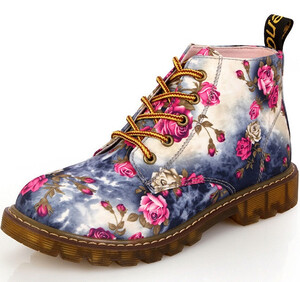 Buty damskie martensy bootki wzór  kwiaty  35 - 40