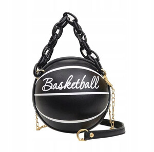 Okrągła torebka damska na ramię piłka Basketball oryginalna